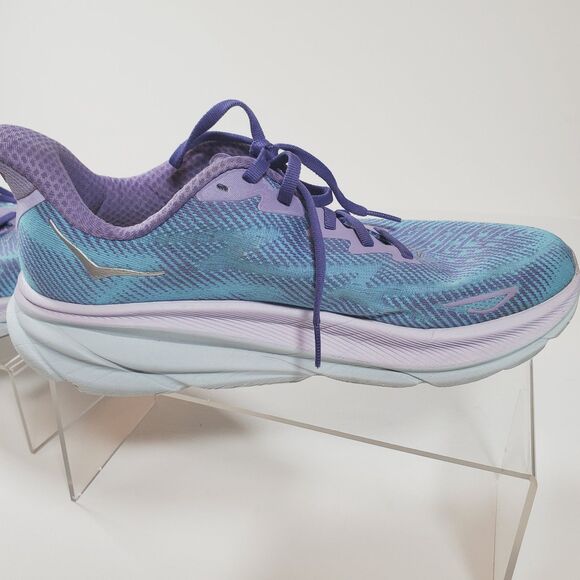 Hoka One One Clifton Women’s Running Shoes Size 9.5B Blue Purple Sneakers - Picture 5 of 11